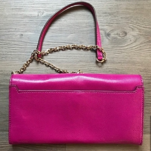 Diane Von Furstenberg Voyage Lizard Leather Clutch Vintage - Picture 5 of 9